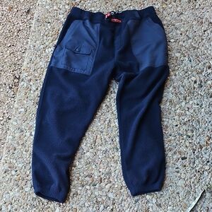 Billabong Recycler Adventure Division Navy Textured Fleece Jogger Pants Small